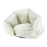 Love Story Ronde mand Corduroy Polyester D40 x H 32 cm Crafty ecru