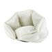 Love Story Ronde mand Corduroy Polyester D40 x H 32 cm Crafty ecru