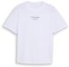 Tom Tailor Denim T-shirt met relaxte pasvorm en fotoprint - Maat XXL - Wit