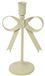 Countryfield kandelaar metaal kenay 14x9.3x24.5cm wit