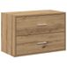 vidaXL Kast met 2 lades, Artisan-eikenhout, 60x31x40 cm