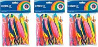 Merkloos Gekleurde knutsel veertjes - set 300x - Hobby/decoratie sierveren - Knutselen - formaat 14 cm