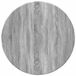 vidaXL Tafelblad - Ø 60 x 1,5 cm - Rond - Bewerkt hout - Grijs Sonoma