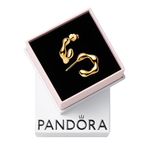 Pandora Essence Organisch Gevormde Pavé Kreis & Behandelte zoetwaterparels Halsketting van sterling zilver met zirkonia, maat 45 cm, 393207C00-45