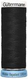 Gutermann Waterafstotend naaigaren 000 Zwart