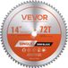 VEVOR Lame de scie circulaire 355 mm φ & 72 dents tranchantes & 2,4 mm d'épaisseur
