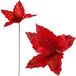 Étoile de Bethléem, poinsettia rouge, paillettes veloutées