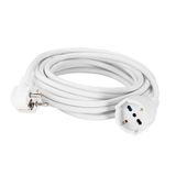 POLYPOOL PP2624QB 5 meter elektrische verlenging, kabel H05VV-F 3 x 1,5 mmq, Duitse Franse stekker 16 A 2P + T en stopcontact P40 10/16 A 2P + T wit