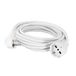 POLYPOOL PP2624QB 5 meter elektrische verlenging, kabel H05VV-F 3 x 1,5 mmq, Duitse Franse stekker 16 A 2P + T en stopcontact P40 10/16 A 2P + T wit