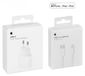 Apple Adaptateur secteur USB-C 20W + câble USB-C vers Lightning 2m pour iPhone 14, 13 et 12 Pro
