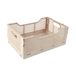 Homéa Opvouwbare kist, maat M, 30 x 20 x 11,5 cm, stapelbaar, natuurlijk