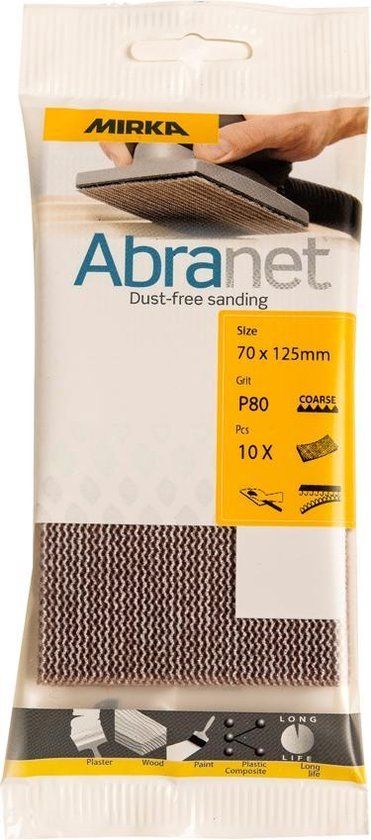 Mirka Abranet ECO Schuurstroken 70x125mm P240 - 10 stuks
