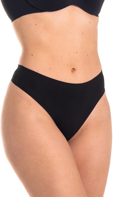 MAGIC Bodyfashion Bare To Go Thong (3-pack) Dames Onderbroek Zwart - Maat S