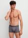 CALIDA Boxershorts Pure & Style Uni Coton/Élasthanne Ajusté Longues Jambes Gris Foncé Taille S
