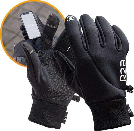 R2B® Touchscreen Winter Handschoenen - XXL - Zwart - Unisex