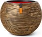 Capi Europe Vaas bol Rib NL - 40x32 cm - Goud