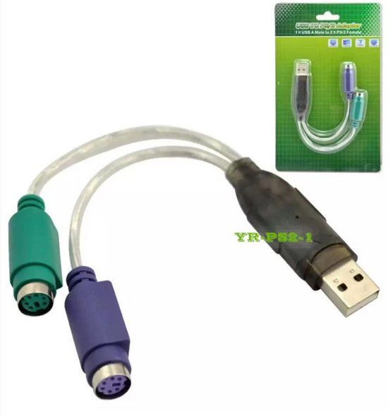 Microconnect USB A - Converter 2x PS/2 0,3m