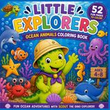 Little Explorers Ocean Animals Coloring Book