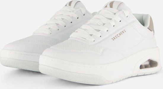 Skechers Uno Court Sneakers beige Synthetisch - Dames - Maat 38