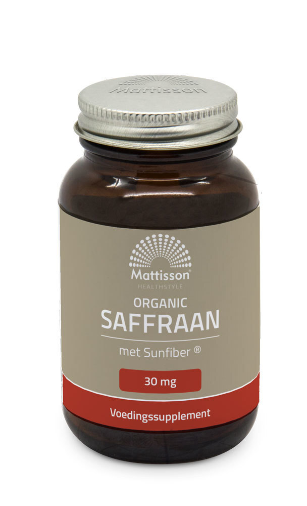 Mattisson HealthStyle Mattisson Healthstyle Organic Saffraan 30mg