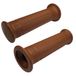 cyclingcolors Handgrepen voor motorfiets, 22 mm (7/8 inch), 24 mm (1 inch), universele antislip handgrepen, scooter, bromfiets (bruin)
