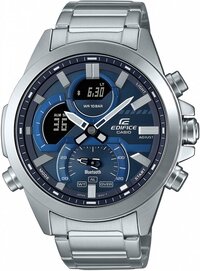 Casio Edifice ECB-30D-2AEF Herenhorloge - Zilverkleurig - 46 mm
