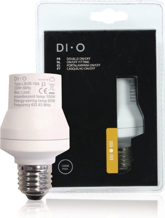 DiO Dio-domo42 E27 Smart Lamp Fitting - Grey