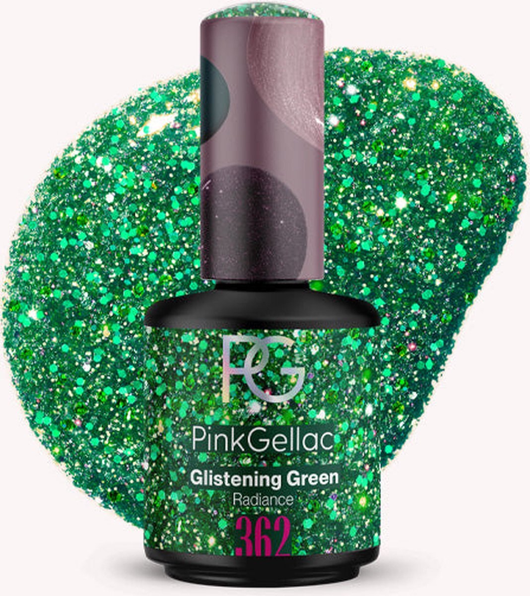 Pink Gellac - Glistening Green - Gellak - Vegan - Groen - Glanzend - 15ml