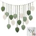 Ibenzoa® Tapisserie de style bohème avec perles en bois et feuilles pour décoration intérieure