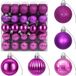vidaXL Kerstballenset - 100 stuks - Lila - 4 cm - Polystyreen