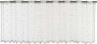 Elbersdrucke Bistro Gordijn Celeste 45x160 cm wit transparant
