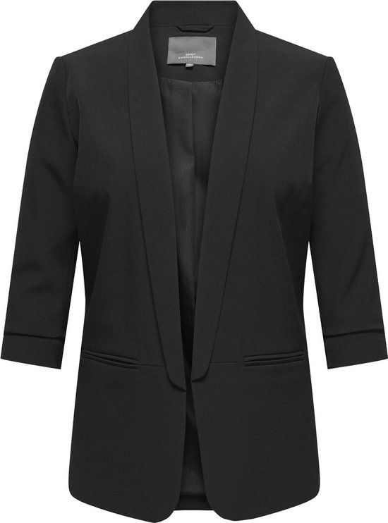 ONLY CARMAKOMA - CARELLY 3/4 LIFE BLAZER TLR NOOS - Zwart - Maat 42 - Dames
