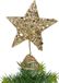 Gerimport Kerstboompiek - Ster - Kunststof - Goud Glitter - 25 cm