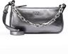 PINKO Half Moon Handtas Leer 23 cm - Dames - gun metal-matt silver