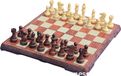 Jeu d'échecs magnétique - Plastique avec aspect bois - Pliable avec fermeture - Roi 45mm