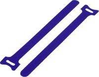 TRU COMPONENTS TC-12355388 Klittenband kabelbinder Om te bundelen Haak- en lusdeel (l x b) 125 mm x 12 mm Blauw 20 stuk