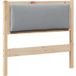 Tête de lit en bois massif pin marron 100 cm