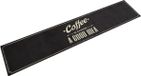 vidaXL Keukenmat wasbaar koffietekst 60x300 cm fluweel