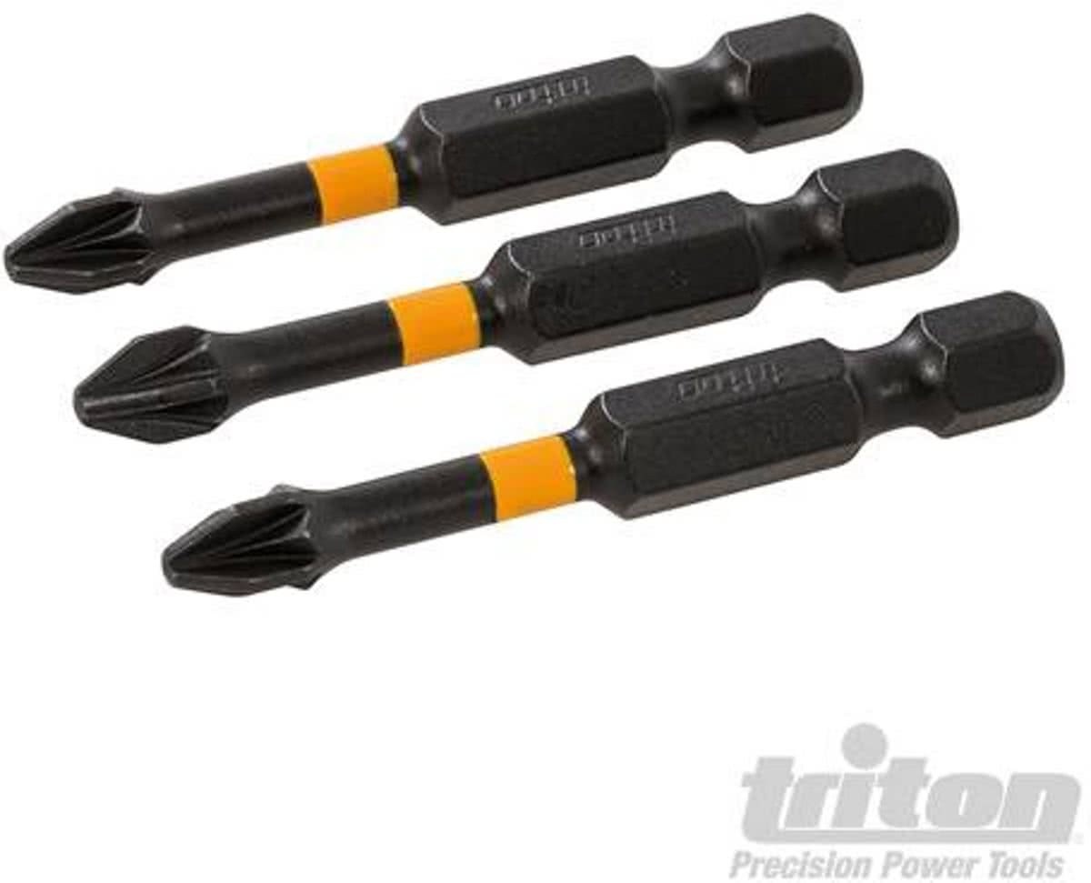 Silverline Kruiskop impact schroefbit, 3 pk