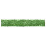 vidaXL Balkonscherm met groene bladeren 500x75 cm