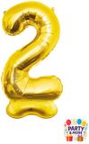 Paperdreams BV XXL Staande Cijferballon 150 cm – Verkrijgbaar van 0 t/m 9 – Goud – 2