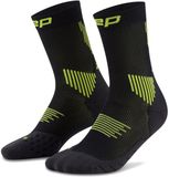 CEP Run Mid-Cut Compressie Sokken - Zwart/Groen - Heren(45-48)