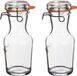 Bormioli Rocco Glazen water karaffen met beugelsluiting dop - 3x - 500 ml