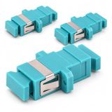 1aTTack.de 3x Fiber Optic Keystone Connectors OM3 (UPC of PC) SC-Simplex Female naar SC-Simplex Female Multimode Aqua