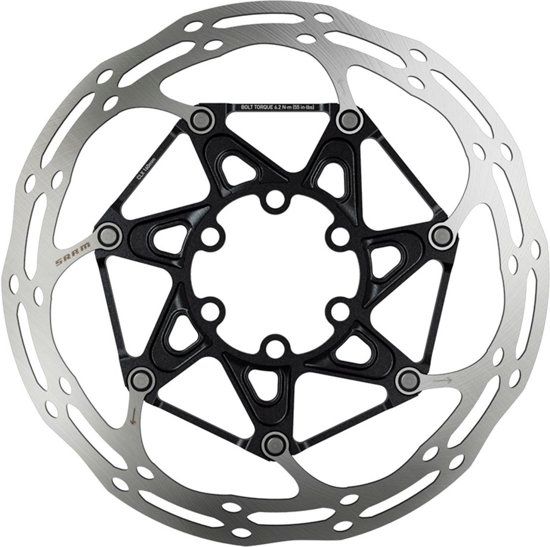 SRAM Centerline Rounded remschijf - 140mm - Zwart/Zilver