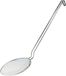 Pentole Agnelli Schuimlepel van roestvrij staal met vertind draadvlechtwerk 14 cm zilver/zwart