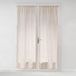 Gordijn, 2 x 70 x 200 cm, beige