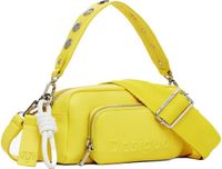 Desigual Schoudertas Half Logo Prad Crossbody Bag Yellow Geel