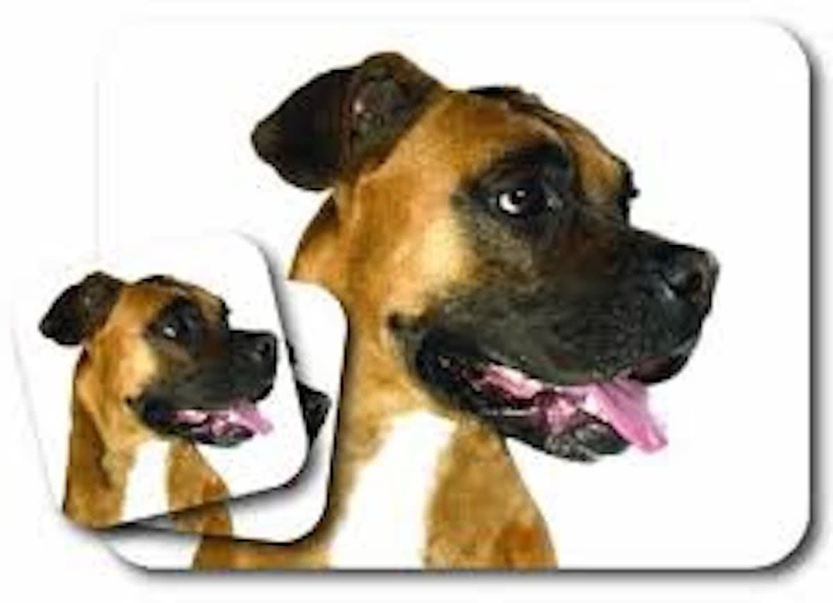 Little Gifts Muismat + 2 onderzetters Boxer mousepad & coasters set (2