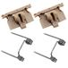 WAHFOX WFOX 4 Stks Lente Spanning & Vervanging Swing Hoofd Gids Blok Plastic Tong Cam Volger voor WahL Magic Clip 8148/8504/8591/1919 Reparatie Onderdelen